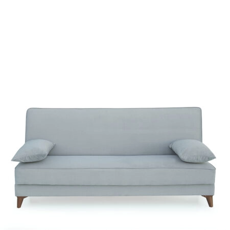 Καναπές Κρεβάτι Τριθέσιος ArteLibre LEO Ανοιχτό Γκρι 190x84x86cm