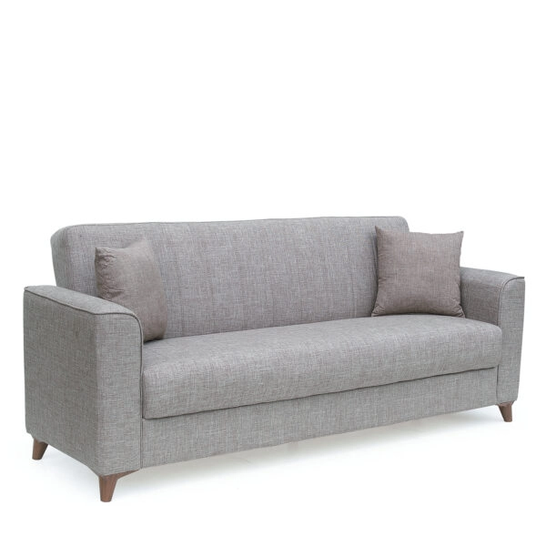 Καναπές Κρεβάτι Τριθέσιος GERARDO Καφέ 210x84x86cm