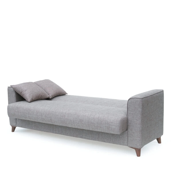 Καναπές Κρεβάτι Τριθέσιος GERARDO Καφέ 210x84x86cm