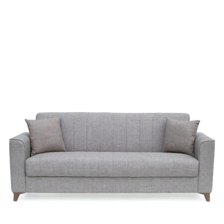 Καναπές Κρεβάτι Τριθέσιος ArteLibre GERARDO Καφέ 210x84x86cm