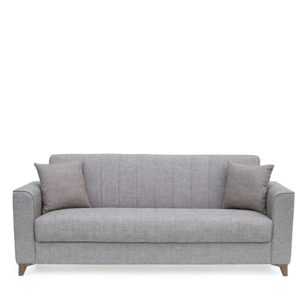 Καναπές Κρεβάτι Τριθέσιος GERARDO Καφέ 210x84x86cm