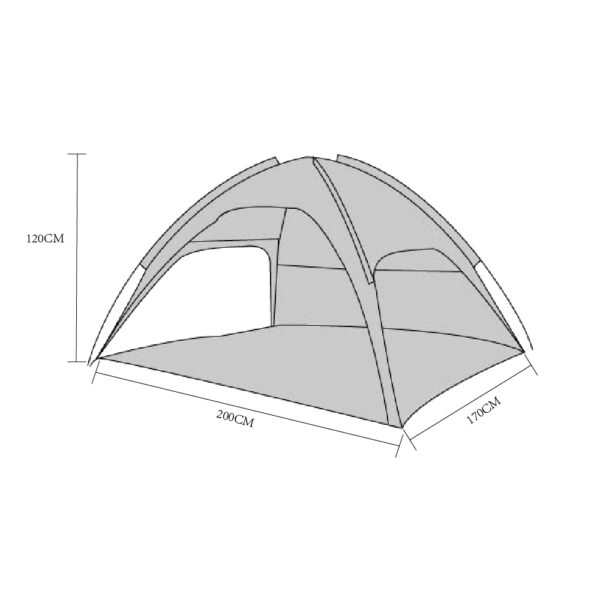 Σκηνή  Μπλε 180D Polyester 2x1.5m
