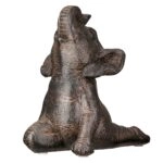 Figure Elephant Synthetic Resin Brown Ποικιλία 3 φορές 10X15X16Cm 10X15X16Cm