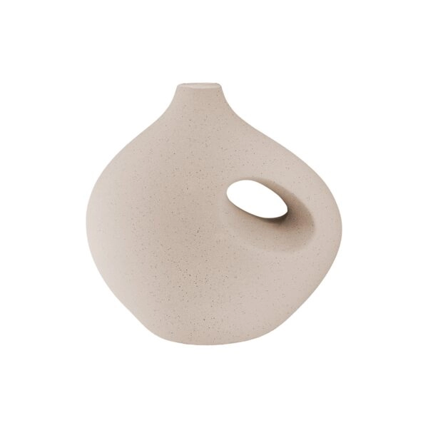 Βάζο "Radon" Κεραμικό Beige Γκρι PU 2 Pcs. Assorted 21x11.5x21cm