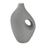 Βάζο "Radon" Κεραμικό Beige Γκρι PU 18x11x28.5cm