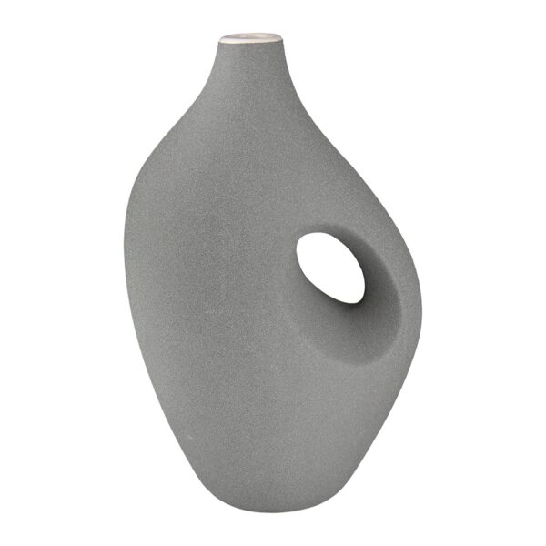 Βάζο "Radon" Κεραμικό Beige Γκρι PU 18x11x28.5cm