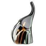 Figure Elephant Ceramic Black 12X8X19Cm 12X8X19Cm