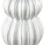 Βάζο Κεραμικό Ασημί χρώμα D10X16Cm D10X16Cm