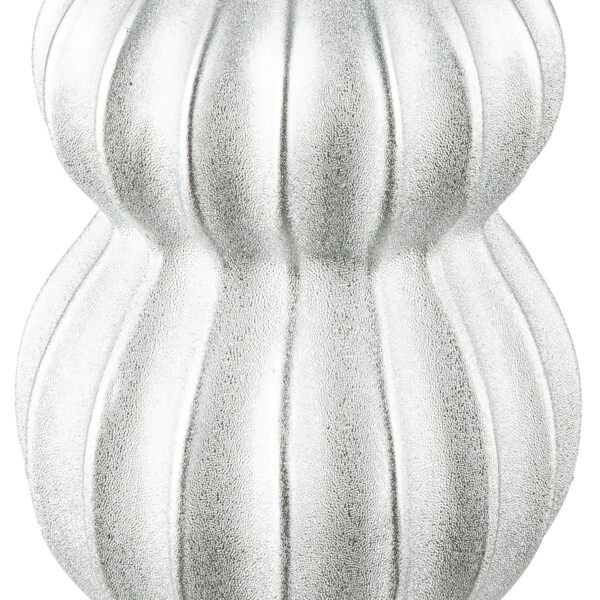 Βάζο Κεραμικό Ασημί Χρώμα D14X30Cm D14X30Cm