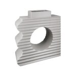 Βάζο "Boca" Κεραμικό Γκρι PU 23x8x24.5cm