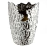 Βάζο Κωνικό Κεραμικό Ασημί Χρώμα D13X19Cm D13X19Cm