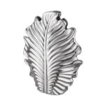 Βάζο Leaf "Monstera" Κεραμικό Ασημένιο PU 30.5x9.5x37.5cm