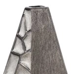 Βάζο Κεραμικό Ασημί χρώμα 24X9X47Cm 24X9X47Cm