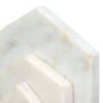 Βιβλιοθήκη Σπίτι Μαρμάρινο Μπεζ Λευκό 11X5X12Cm 11X5X12Cm