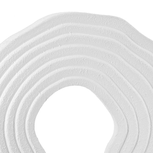 Stand Relief "Pezzo" Mdf Μαύρο Λευκό PU 20x6.5x30cm