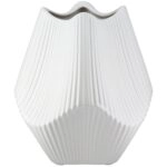 Βάζο Κεραμικό Λευκό 15Χ15Χ18εκ 15Χ15Χ18εκ