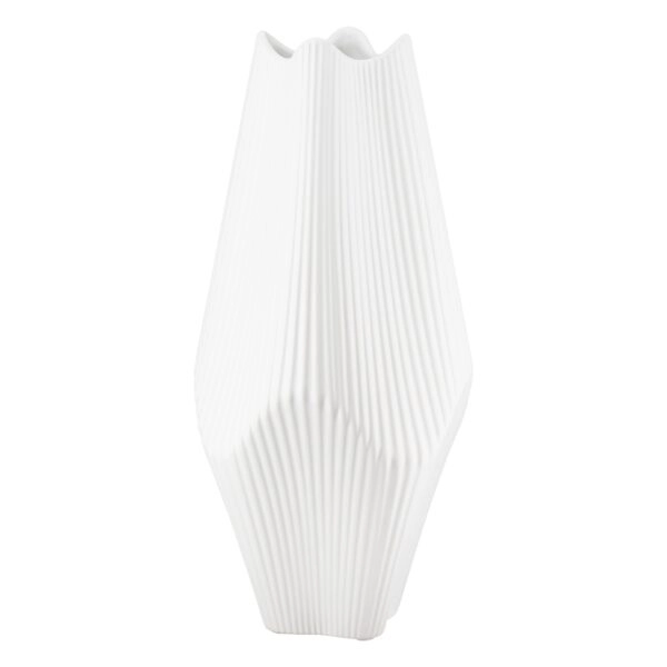 Βάζο Κεραμικό Λευκό 15X15X30Cm 15X15X30Cm
