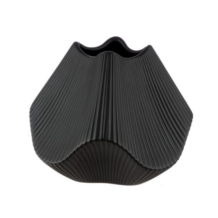 Βάζο Κεραμικό Μαύρο 22X22X19Cm 22X22X19Cm