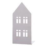 Ρεσώ Θήκη Σπίτι "Casita" Ατσάλι Ασημένιο PU 4 11.5x8x25cm