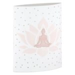 Διακοσμητικό Light (Led) Ellipse "Namaste" Yoga Χαρτί Λευκό PU Pcs. Assorted 13x6x16cm
