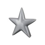 Διακοσμητικό Αστέρι Κεραμικό Ασημένιο PU 30x6x30cm