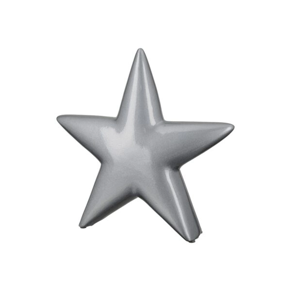 Διακοσμητικό Αστέρι Κεραμικό Ασημένιο PU 30x6x30cm