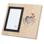 Κορνίζα (Led) Ορθογώνια Καρδιά Μοτίφ Mdf Καφέ 2 Ποικιλία 25X3X22Cm 25X3X22Cm