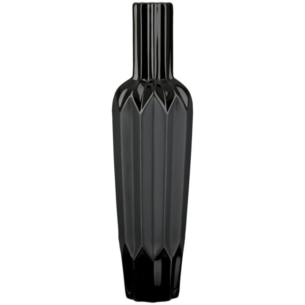 Βάζο Μπουκαλιού Κωνικό Κεραμικό Μαύρο D10X38Cm D10X38Cm