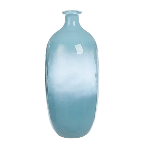Βάζο Μπουκάλι Γυαλικά Μπλε D16X38Cm D16X38Cm