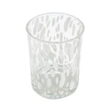 Φανάρι Κυλινδρικό Γυάλινο Διαφανές Λευκό D10X13Cm D10X13Cm