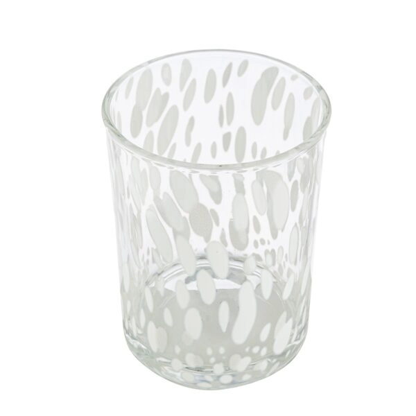 Φανάρι Κυλινδρικό Γυάλινο Διαφανές Λευκό D10X13Cm D10X13Cm