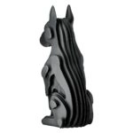 Figure Dog Synthetic Resin Black 13X15X29Cm 13X15X29Cm