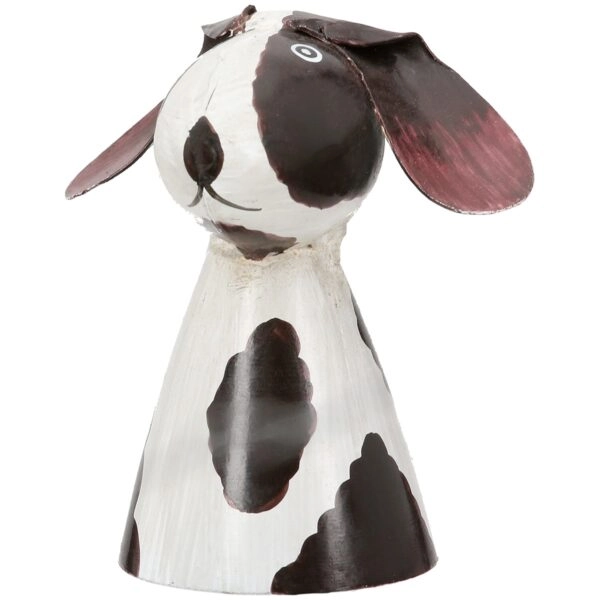 Φιγούρα φράχτη Dog Metal White Assorted 3 Times 7X6X7Cm 7X6X7Cm