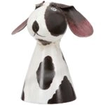 Φιγούρα φράχτη Dog Metal White Assorted 3 Times 7X6X7Cm 7X6X7Cm