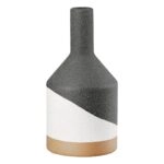 Βάζο Λαιμού Κεραμικό Μαύρο D10X21Cm D10X21Cm