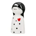 Figure Cat Porcelain White 2 Assorted 6X5X12Cm 6X5X12Cm
