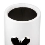 Βάζο Καρδιά Μοτίφ Κεραμικό Λευκό D9X16Cm D9X16Cm