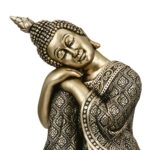 Figure Buddha Synthetic Resin Χρυσόχρωμο 10X10X17Cm 10X10X17Cm