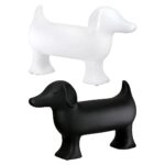 Figure Dog Ceramic Black White 2 Assorted 35X11X23Cm 35X11X23Cm