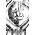 Face Βάζο Hands "Pose" Face Motif Αλουμίνιο Ασημένιο PU 18x12X30cm