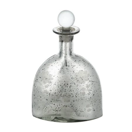Artekko Antique Βάζο με Πώμα Γυάλινο Ασημί