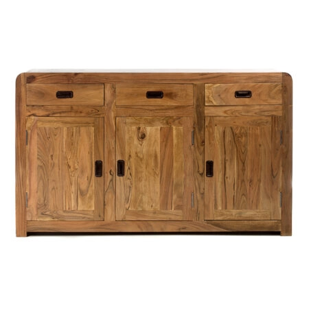Artekko Attari Ξύλινος Μπουφές σε Μελί Απόχρωση (150x40x90)cm