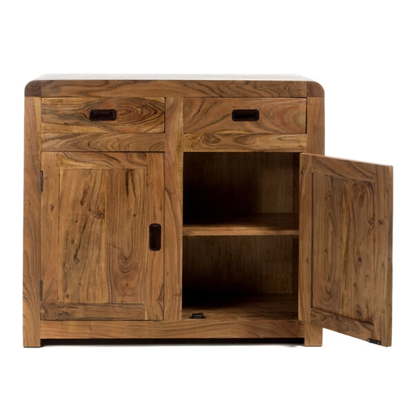 Artekko Attari Ξύλινος Μπουφές σε Μελί Απόχρωση (100x40x90)cm