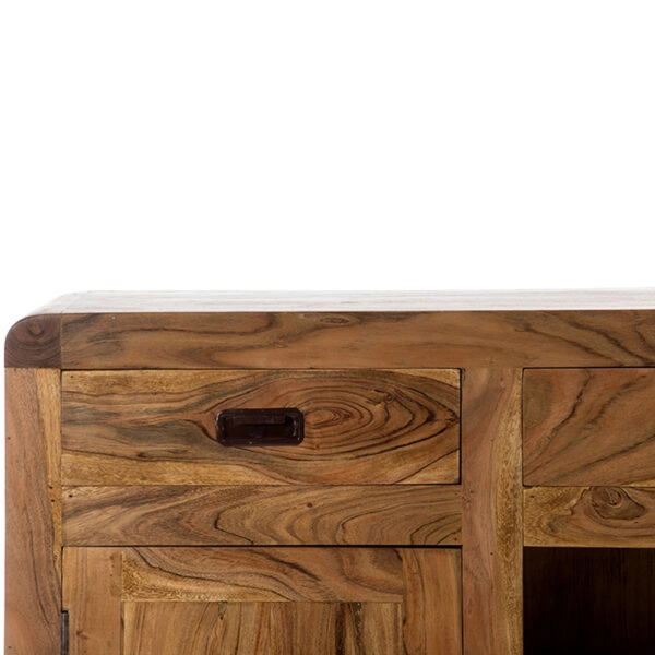 Artekko Attari Ξύλινος Μπουφές σε Μελί Απόχρωση (100x40x90)cm