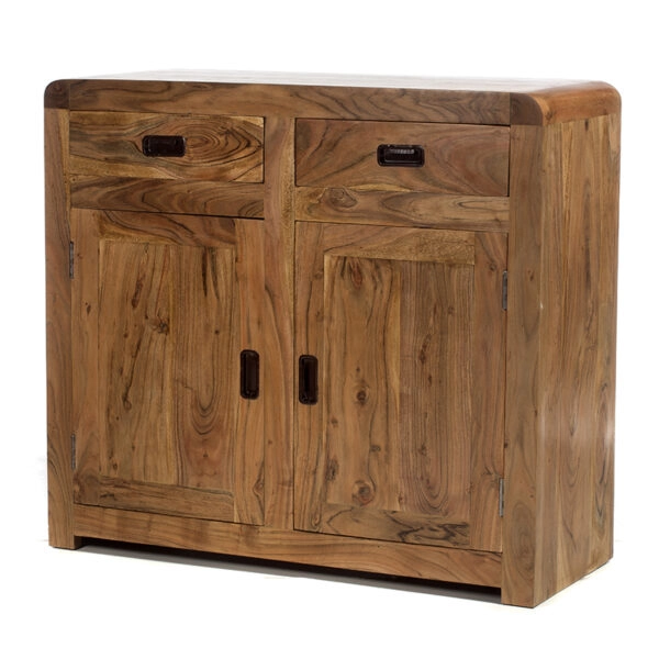 Artekko Attari Ξύλινος Μπουφές σε Μελί Απόχρωση (100x40x90)cm