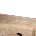 Μπουφές ξύλινος με 3 πόρτες και 3 συρτάρια κιμωλία (150x41x90)cm