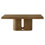 Artekko Asos Καφέ Τραπεζαρία MDF (200x110x77)cm