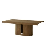 Artekko Asos Καφέ Τραπεζαρία MDF (200x110x77)cm