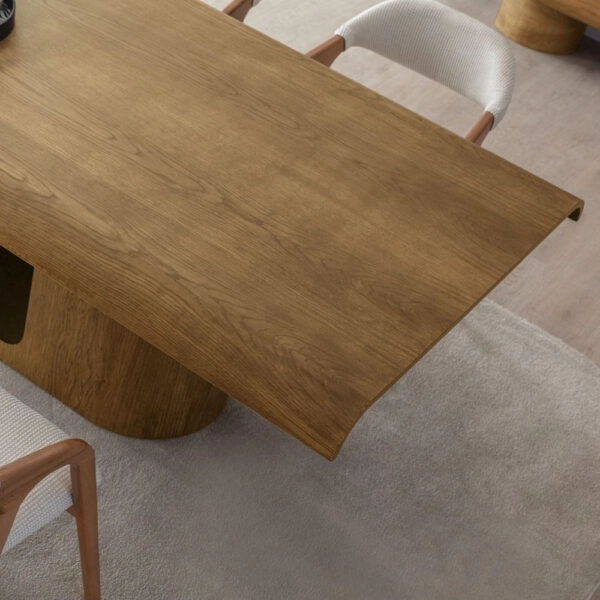 Artekko Asos Καφέ Τραπεζαρία MDF (200x110x77)cm