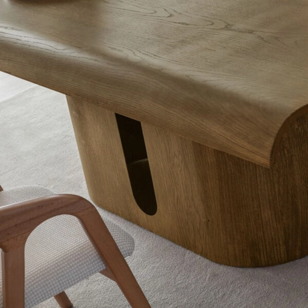 Artekko Asos Καφέ Τραπεζαρία MDF (200x110x77)cm